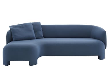 TARU - 3 seater fabric sofa with chaise longue by Ligne Roset