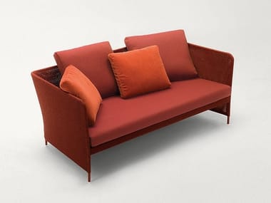 TEATIME - 2 seater fabric garden sofa by Paola Lenti