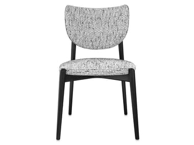 THEA - Open back fabric chair by Sicis