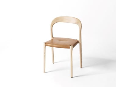 TICINO - Open back ash chair by Living Divani