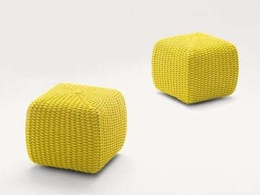 TIDE - Square garden pouf by Paola Lenti