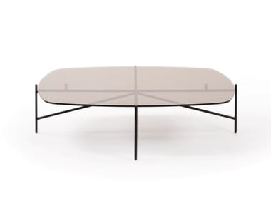 TINKER - Low glass coffee table for living room by Prostoria