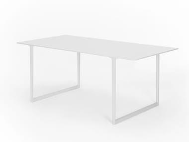 TOA TABLE OUTDOOR - Rectangular HPL and aluminium table by Pedrali