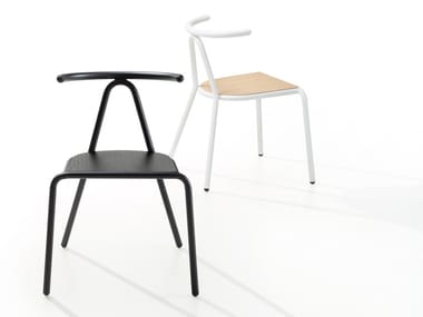 TORO - Stackable multi-layer wood chair by B-LINE