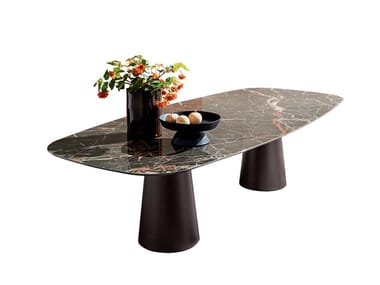 TOTEM - Rectangular ceramic table by Sovet Italia