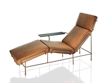 TRAFFIC - Leather Chaise longue by Magis