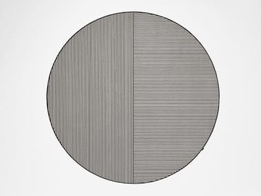 TRAMATO TR821 - Round striped velvet rug by Antonio Lupi Design