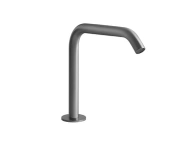 TRAME - Deck-mounted stainless steel sink spout by Gessi