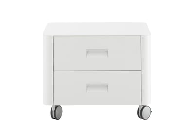 TRAVEL - Chipboard office drawer unit with castors by Ligne Roset