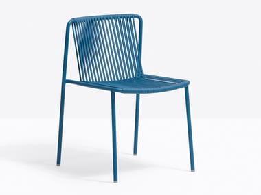 TRIBECA 3660 - Powder coated steel garden chair by Pedrali