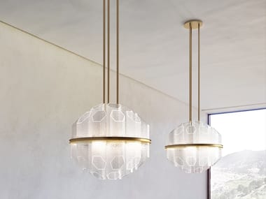 TRIM - Venetian crystal pendant lamp by Barovier&Toso