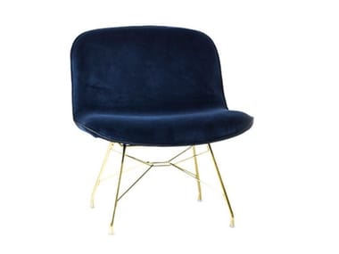 TROY - Upholstered velvet low chair by Magis