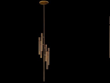 TUBULAR - LED brass pendant lamp by Henge