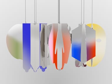 TUTTI - Metal pendant lamp by FontanaArte