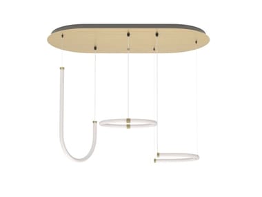 UNSEEN - LED brass adn piolycarbonate pendant lamp by Petite Friture