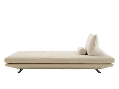 PRADO - Upholstered fabric bench with back by Ligne Roset