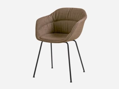 TAIA - Upholstered fabric chair with armrests by Inclass