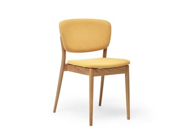 VALENCIA 313 382 - Upholstered stackable wooden chair by TON