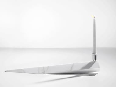 VENEZIA - Calacatta Oro marble candle holder by Danese Milano