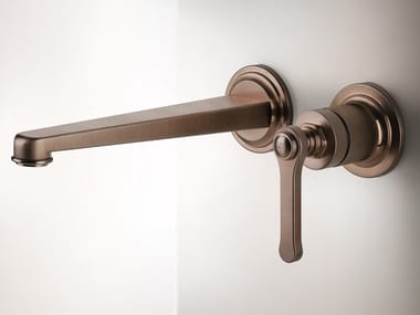 VENTI20 - 2 hole wall-mounted metal bathtub mixer by Gessi