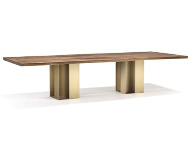 VERO - CUBICA - Rectangular solid wood table by Arte Brotto
