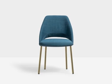 VIC METAL 656 - Upholstered fabric chair by Pedrali