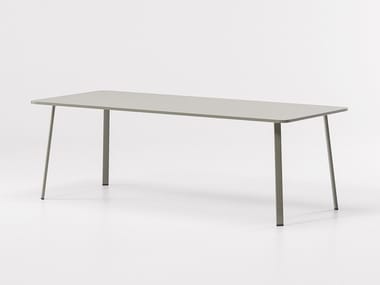 VILLAGE - Rectangular aluminium garden table by Kettal