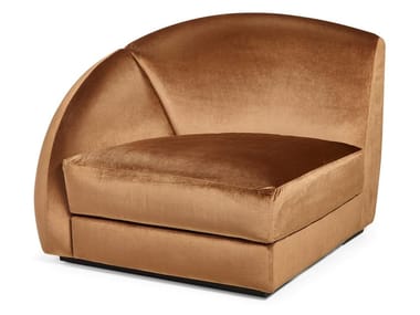 VISCONTI - Corner modular fabric armchair by Sicis
