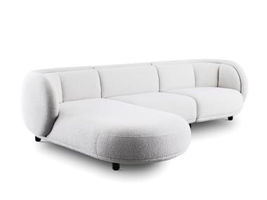 VUELTA - 3 seater fabric sofa with chaise longue by Wittmann