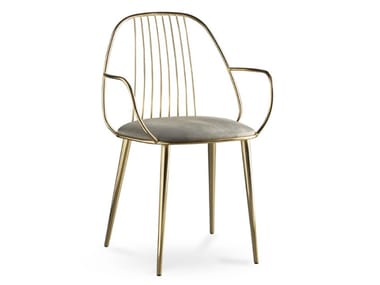 WAIYA.P - Steel chair with armrests by Colico