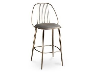 WAIYA.SS - High steel stool with back by Colico