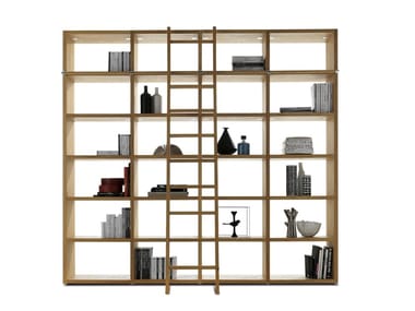 WALLSTREET - Open solid wood bookcase by Riva 1920