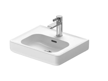 SOLEIL - Rectangular single ceramic washbasin with overflow by Duravit