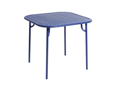 WEEK-END - Square powder coated aluminium garden table by Petite Friture