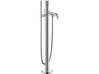 WHITE TULIP - Floor standing 1 hole bathtub mixer with diverter by Duravit