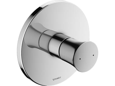 WHITE TULIP - Recessed single handle shower mixer with plate by Duravit