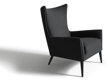 WINGBACK - Upholstered armchair with armrests by DE PADOVA