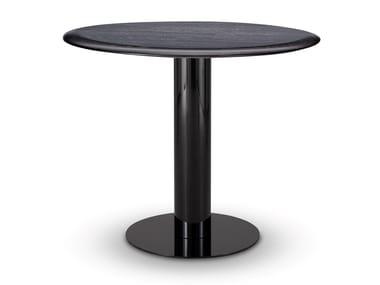 TUBE - Round wooden dining table by Tom Dixon