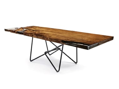 KAURI PIANO ANTICO - Rectangular table with Kauri solid wood top by Riva 1920