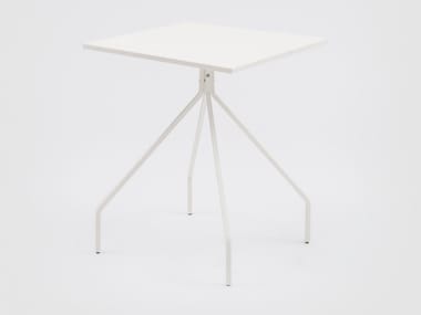 X&Y - Square painted metal table by Danese Milano