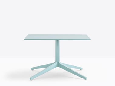 YPSILON 4 4795 H500 - Square table with 4-star base by Pedrali