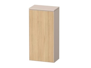 ZENCHA - Single wooden bathroom wall cabinet with doors by Duravit
