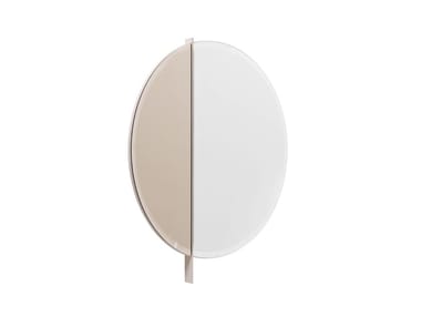 ZERO - Round wall-mounted metal mirror by Turri
