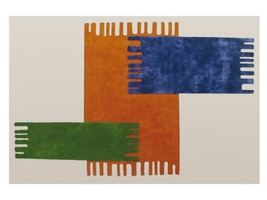 ZIGO ZAGO - Hand-tafted blendwool and viscose rug by Cappellini