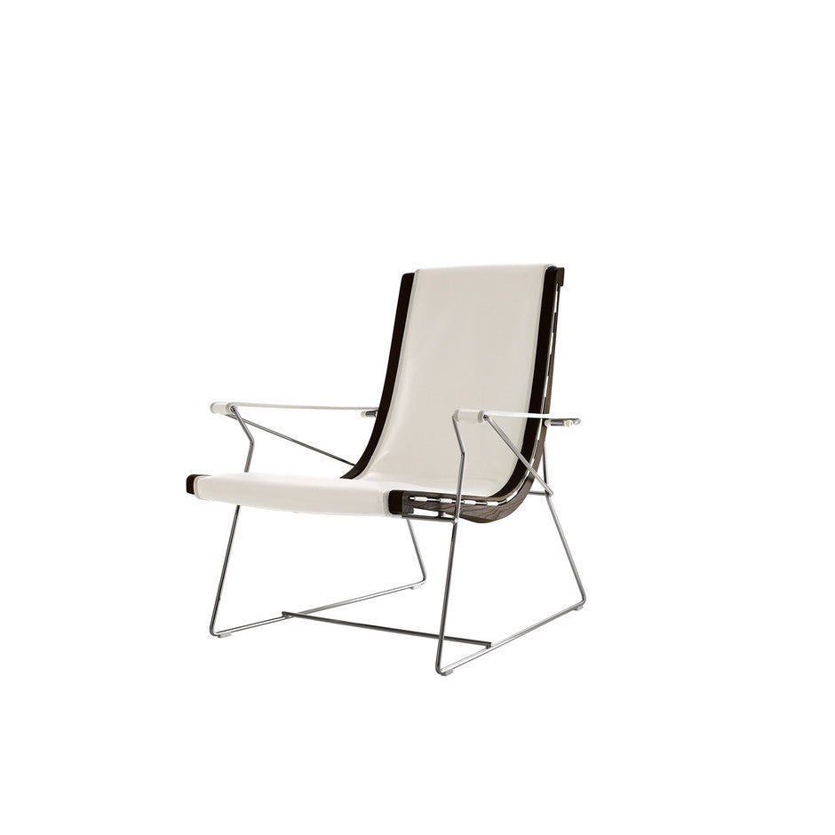 J.J. Lounge Chairs with medium backrest (Upholstery Material - Leather Gamma) by B&B Italia