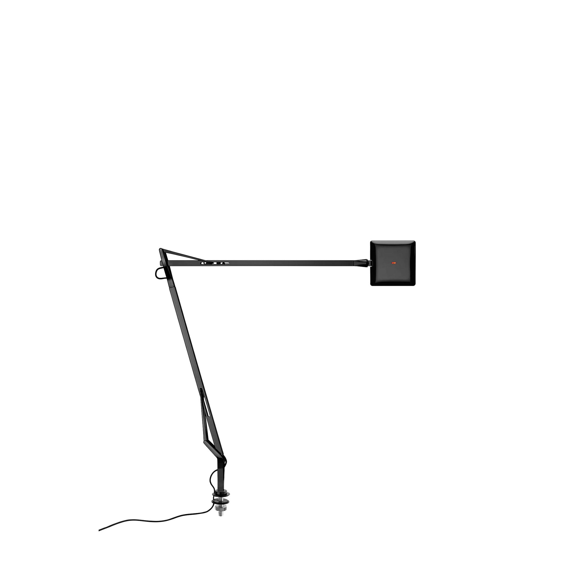 Kelvin Edge Table Lamp by Flos #Desk support (hidden cable)/Black