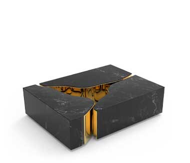 LAPIAZ SMALL - Metal coffee table for living room by Boca do Lobo