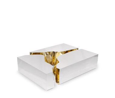 LAPIAZ SMALL - Metal coffee table for living room by Boca do Lobo