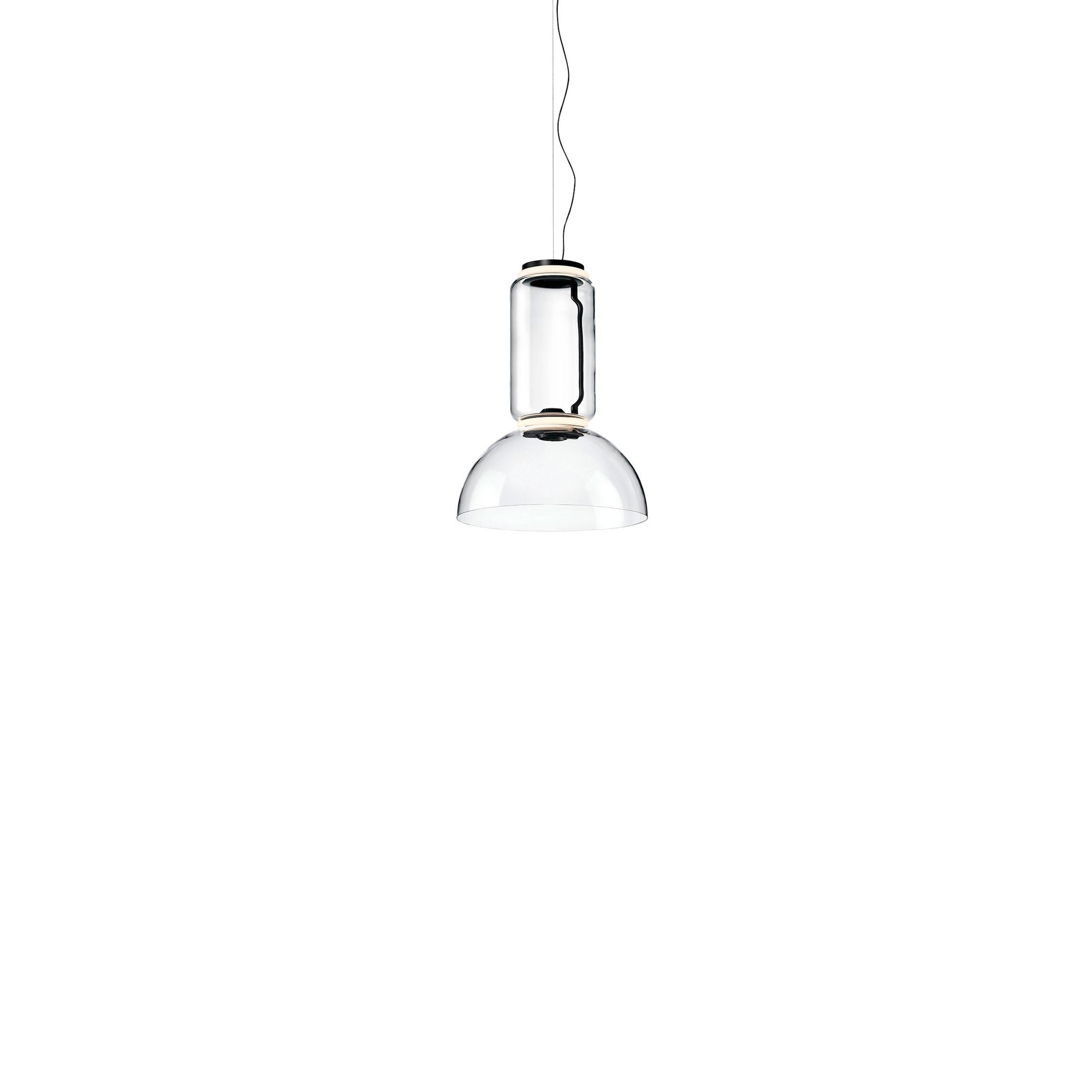 Noctambule Suspension 1 Low Cylinder Bowl Lamp by Flos