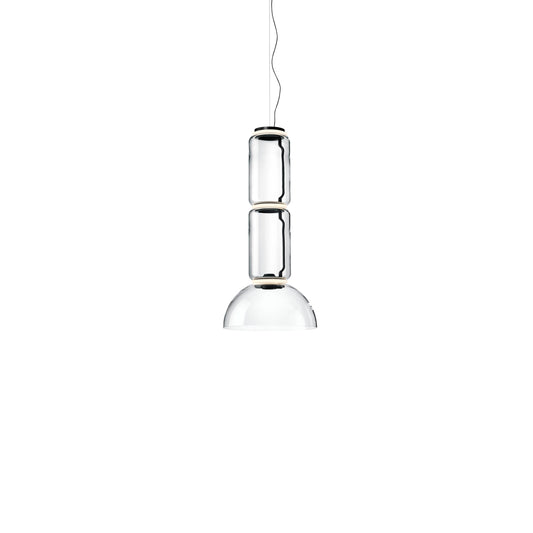 Noctambule Suspension 2 Low Cylinder Bowl Lamp by Flos